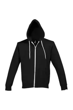 image of Silver Full Zip Hooded Sweatshirt / Hoodie