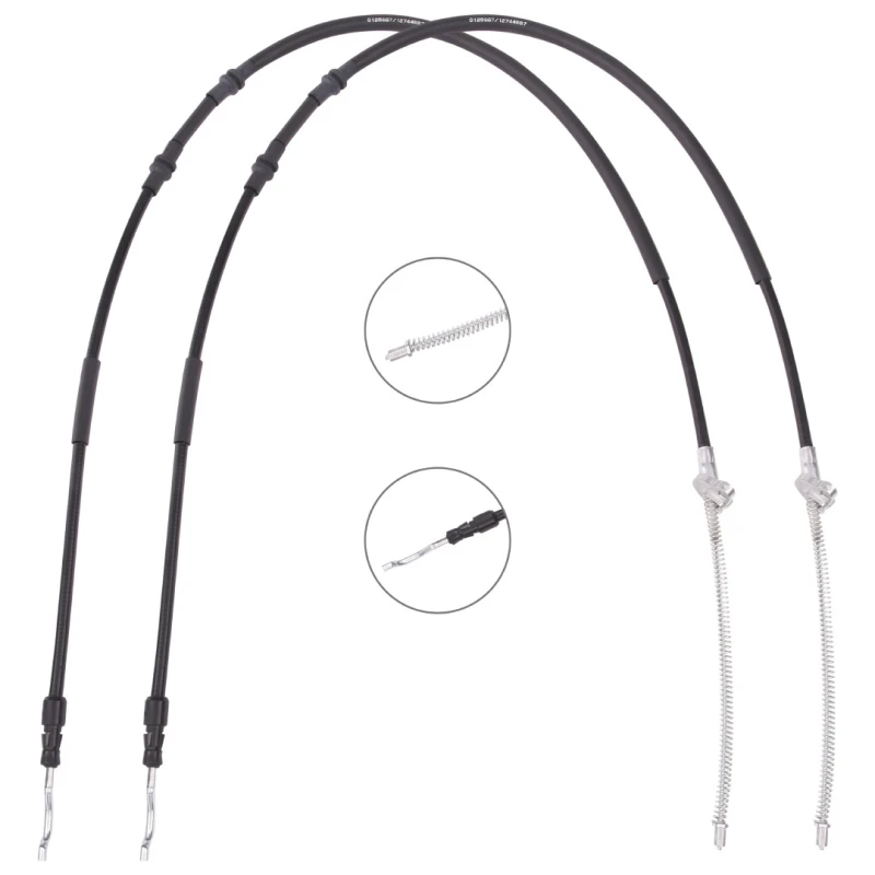 Image of RIDEX 124C1346 Brake Cable Right Rear, 1596/1288mm Cable,parking brake (124)