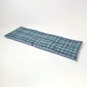 Image of Blackwatch Tartan Bench Cushion 3 Seater - Homescapes