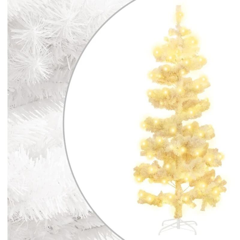 Image of VIDAXL Vidaxl - Swirl Pre-lit Christmas Tree with Stand White 150cm pvc 8720287021230