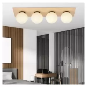 Image of Emibig Kenzo Brown Globe Ceiling Light 4x E14