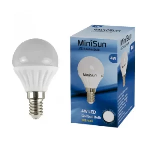 Image of MiniSun 4W SES/E14 Globe bulb In Cool White