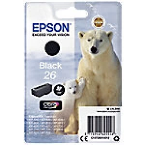 Image of Epson Polar Bear 26 Black Ink Cartridge