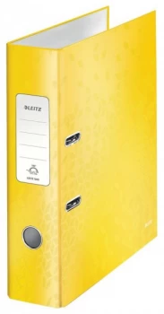 Image of Leitz 180 WOW Lever Arch File A4 80mm YW PK10
