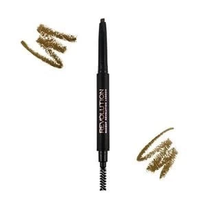Image of Makeup Revolution Duo Brow Pencil Light Brown Brown