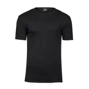 image of Tee Jays Mens Interlock T-Shirt (5XL) (Black)