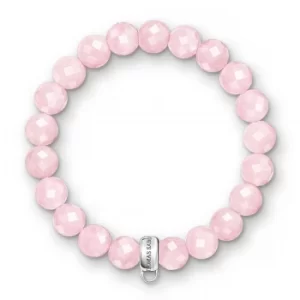 Image of Thomas Sabo Bracelet 17.5cm Charm Carrier Pink 925 Sterling Jewellery