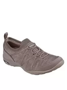 Image of Skechers Arch Fit Comfy Trainers, Taupe, Size 4, Women