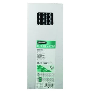 Image of Fellowes Binding Comb 22mm Black Pack of 50 53481
