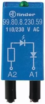Image of Finder, 230V ac/dc Interface Relay Module, Plug In