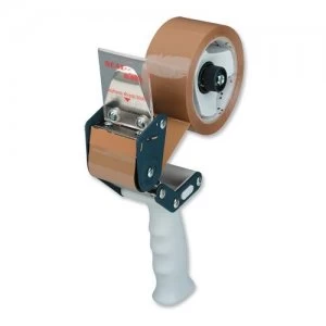 Image of Pacplus Safety 50mm Pistol Grip Tape Dispenser H/Duty Red