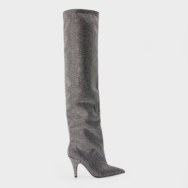 Image of Steve Madden Womens Mazer R Knee High Boots Black female 3 (36)