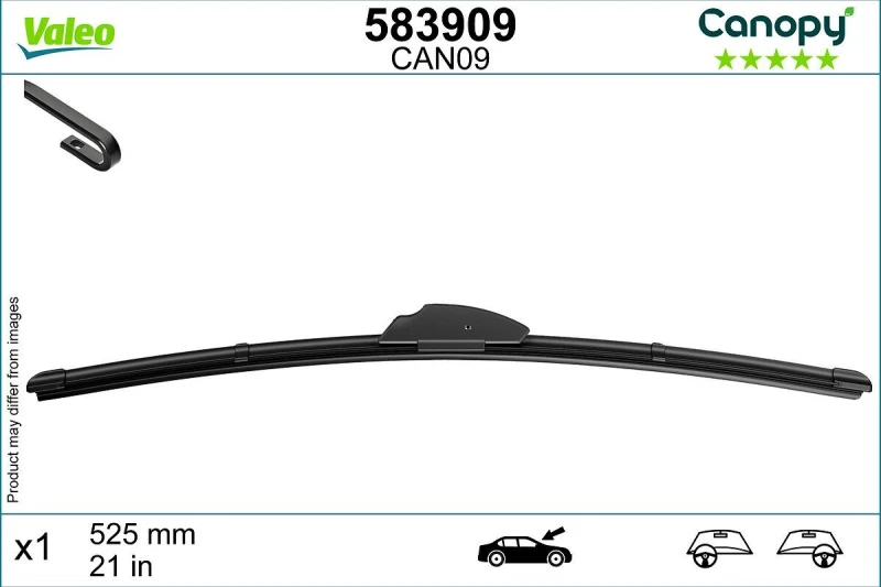 Image of Wiper blade VALEO 583909