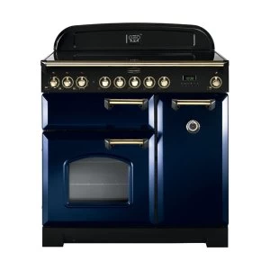 image of Rangemaster CDL90EIRB-B Classic Deluxe 90cm Induction Range Cooker Regal B-B