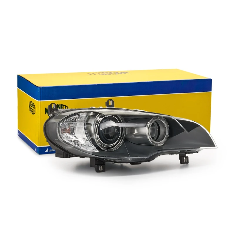 Image of MAGNETI MARELLI 710815021002 Headlights H7, Right, with motor for headlamp levelling, Halogen Headlight (259)