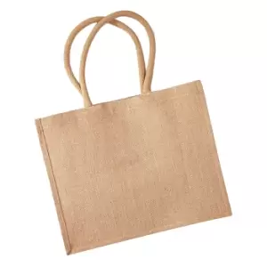 Westford Mill Classic Jute Shopper Bag (21 Litres) (Pack of 2) (One Size) (Natural)