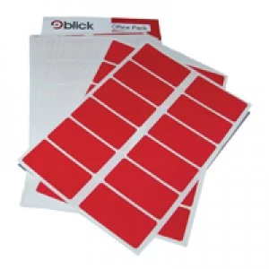 image of Blick Red Labels in Office Packs Pack of 320 RS019954