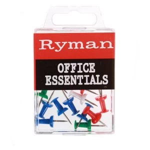 image of Ryman Assorted Push Pins - 25 Pack