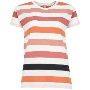 Image of Barbour Womens Southport Top Cloud Stripe 18