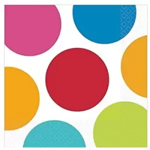 image of Cabana Dot Party Napkins (Pack Of 16)