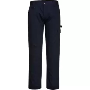 Image of Portwest Mens Super Work Trousers (30R) (Navy) - Navy