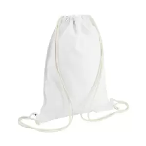 image of Bagbase Sublimation Gymsac / Drawstring Bag (5 Litres) (One Size) (White)