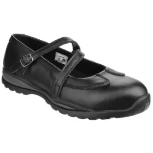 Amblers Womens/Ladies 55 S1P Buckle Safety Shoes (6 UK) (Black) - Black