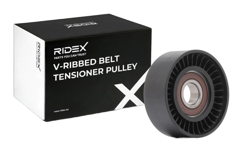 Image of RIDEX 310T0034 Tensioner Pulley Tensioner Pulley,v-ribbed belt (310)