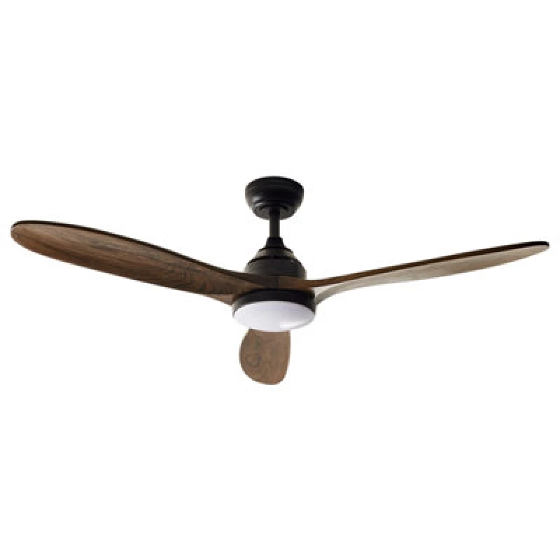 Image of Beliani Ceiling Fan With Light Moyar With Remote LED Dark Brown
