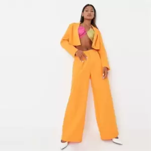 Image of Missguided Tailored Wide Leg Trouser - Orange