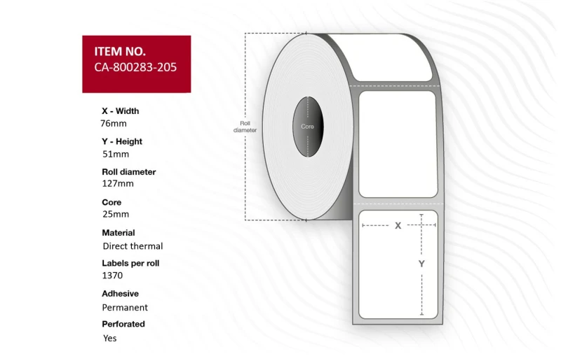 Image of CAPTURE Lel 76 x 51mm. core 25mm.