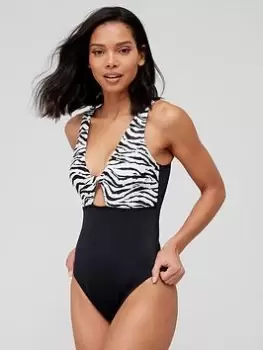 Image of DORINA Burdine Non Padded Swimsuit, Black, Size 10, Women
