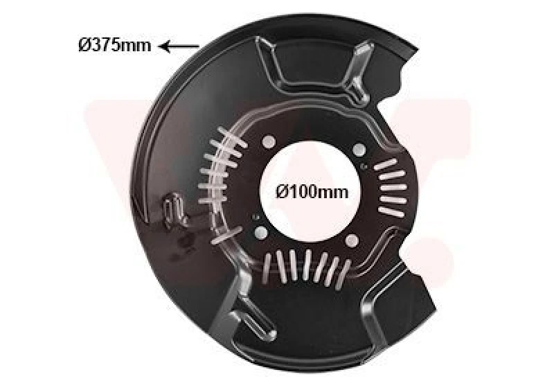 Image of VAN WEZEL Brake disc backing plate VAN WEZEL 5482371