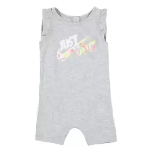 Image of Nike Full Zip Romper Baby Girls - Grey