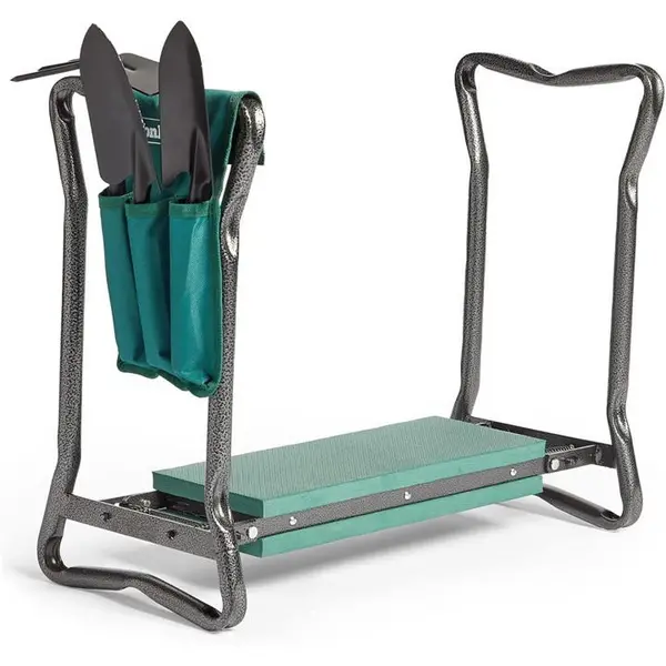 image of VonHaus Garden Kneeler with Handles and Tool Set - Green One Size