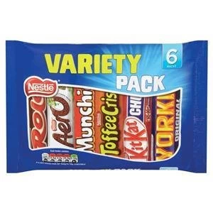 image of Original Nestle 264g Standard Variety Pack Assorted 6 Varieties