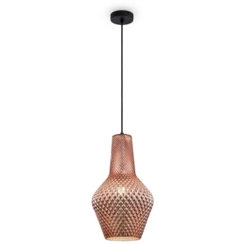 image of Maytoni Modern - Tommy Modern Tommy Black Dome Pendant Ceiling Light Glass Shade