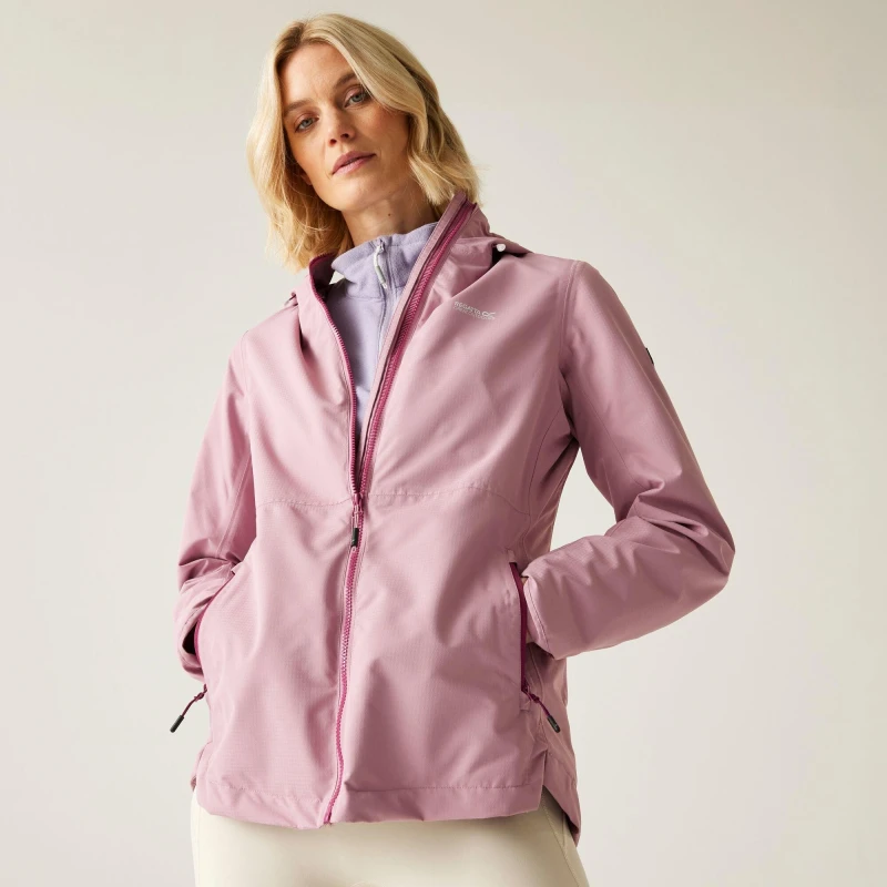 Image of Womens waterproof jacket Regatta Hamara IV Rose Female 38