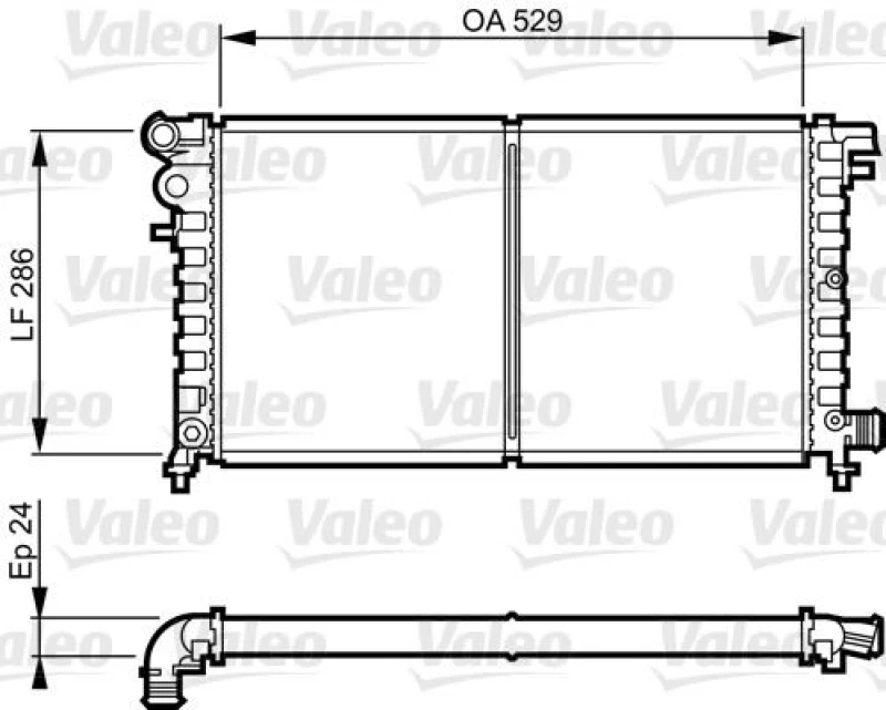 Image of Engine radiator VALEO 731530