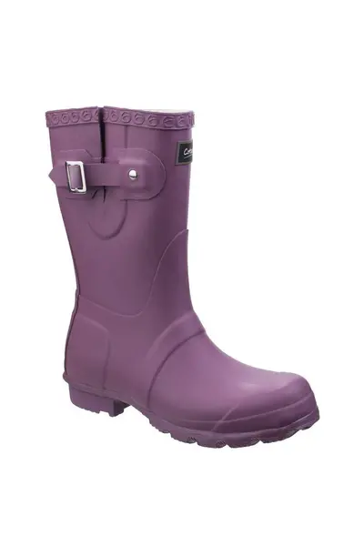 image of Cotswold Womens/Ladies Windsor Waterproof Calf-Height Wellington Boots UK Size 8 (EU 42, US 10.5) Purple COT543-PURPLE-8