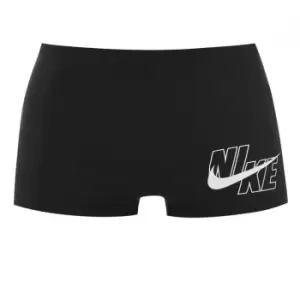 Image of Nike Logo Swimming Trunks Mens - Black