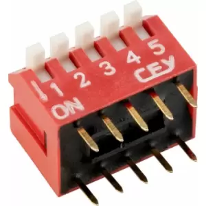 Image of 800032 DIL Switch, Piano Key 5-way 10-pin - R-tech