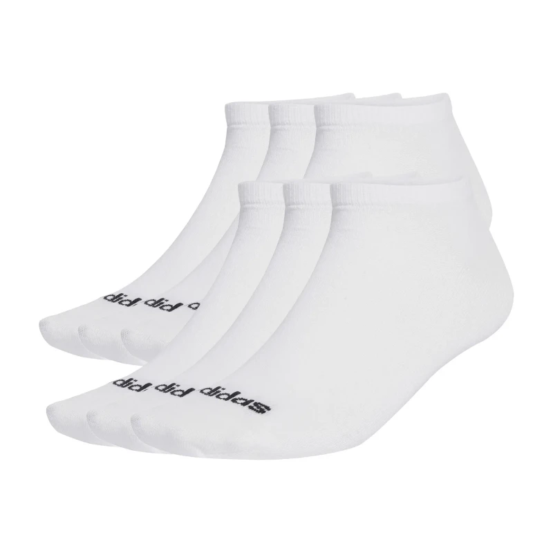 Image of Adidas Football Socks adidas Linear Crew (x6) Blanc Unisex 40/42