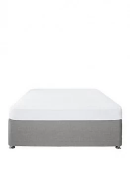 image of Serene Plain Dye Fitted Sheet - White