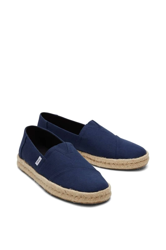 Image of TOMS Mens Alpargata Rope 2.0 Shoe in Navy Size: 12 Navy Male 12