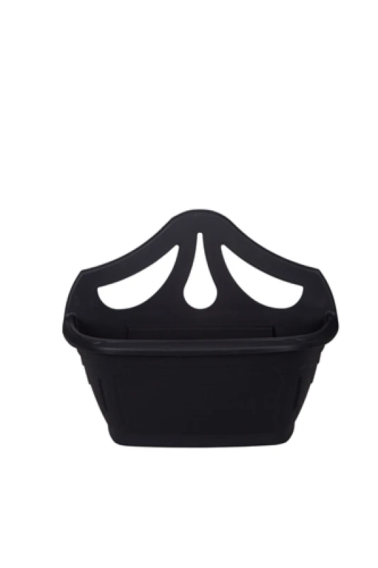 Image of Whitefurze 42cm Venetian Wall Planter, Black