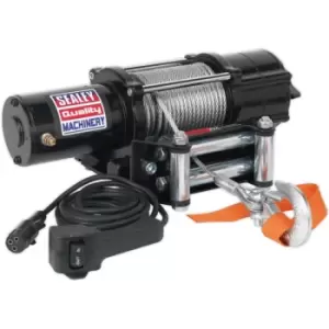 image of Sealey ATV2040 ATV/Quad Recovery Winch 2040kg (4500lb) Line Pull 12V