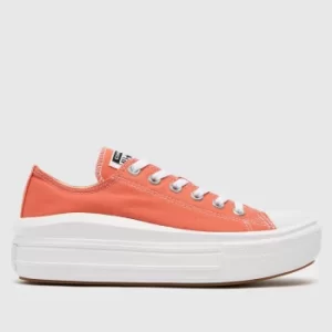 image of Converse Peach Move Platform Ox Trainers