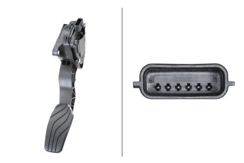 Image of HELLA Accelerator pedal position sensor HELLA 6PV 009 978-791