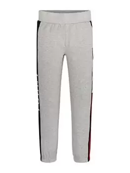 Image of Tommy Hilfiger Boys Flag Sweatpants - Light Grey Marl Size 10 Years